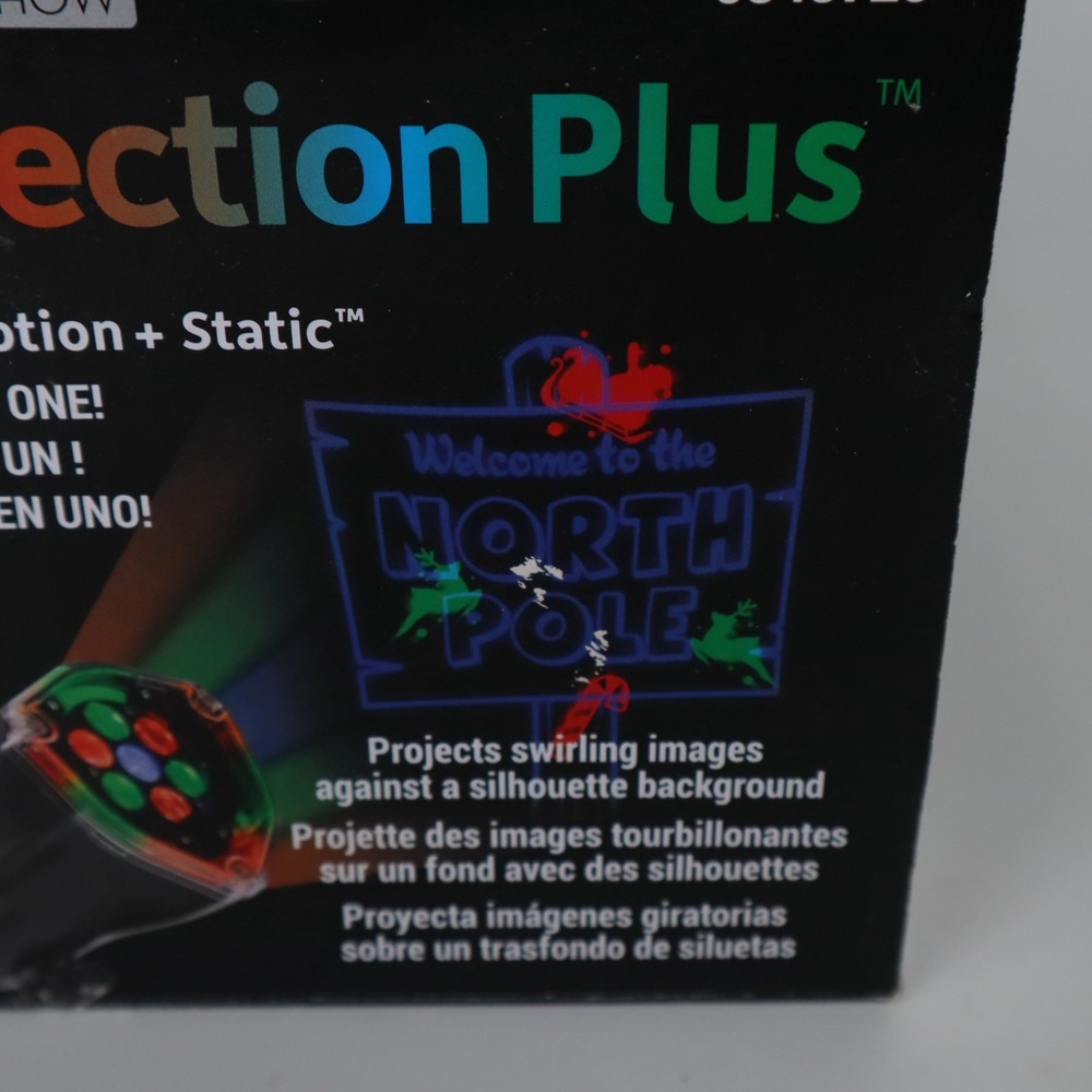 Lightshow Projection Christmas Holiday North Pole Whirl-a-Motion LED Spotlight - Picture 8 of 9